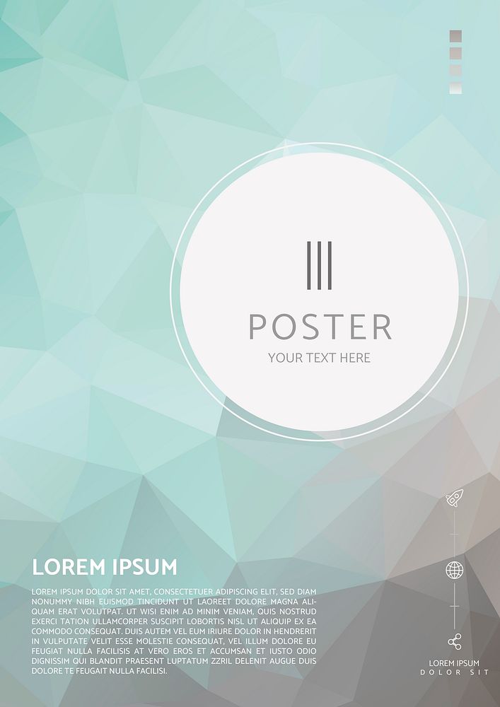Faded poster design vector