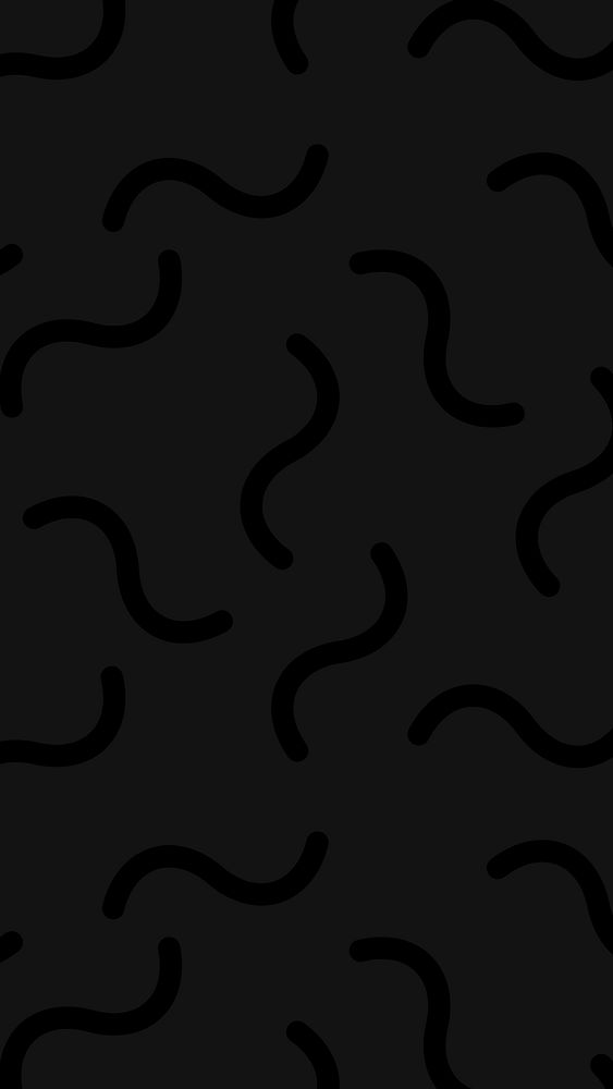 Abstract black curvy pattern background