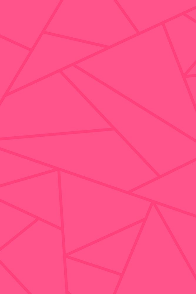 Hot pink triangle pattern vector background