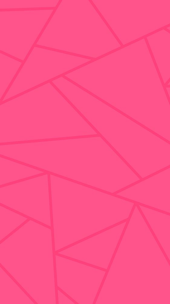Geometric triangle pattern pink background