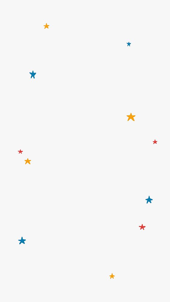 Phone background vector with colorful star border