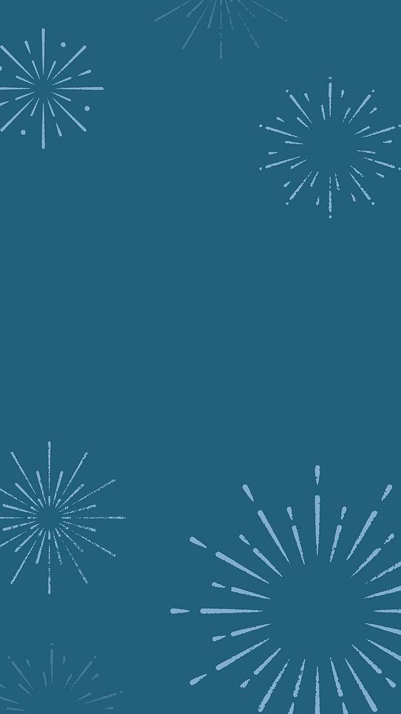 Firework burst background vector in blue