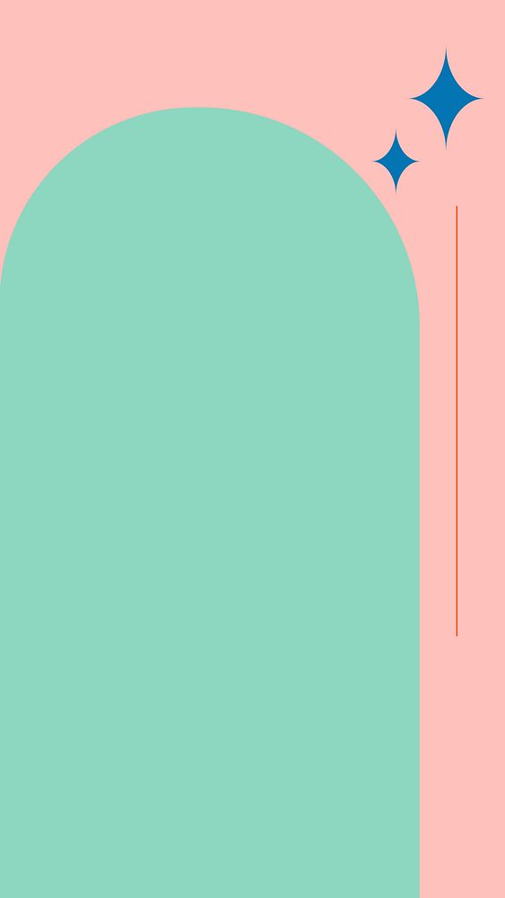 Colorful vector frame in pastel green and pink