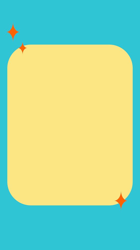 Colorful vector frame in pastel yellow and blue