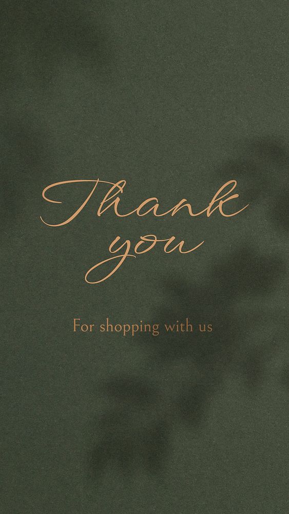 Thank you Instagram story template vector