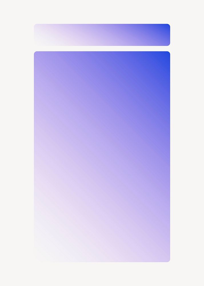 Purple rectangle frame, geometric shape vector