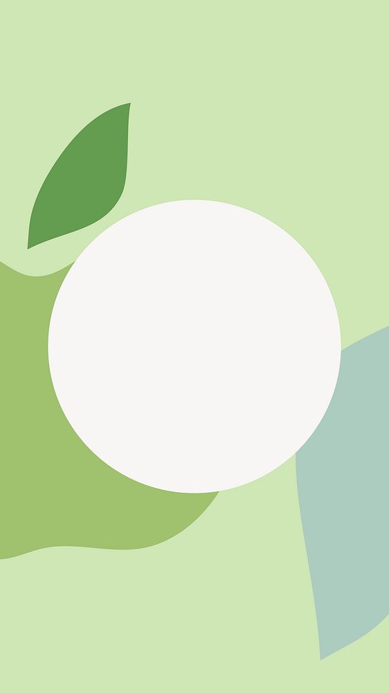 Apple frame iPhone wallpaper with copy space vector