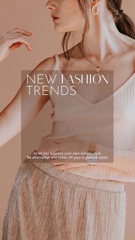Fashion aesthetic Instagram story template, shopping ad vector