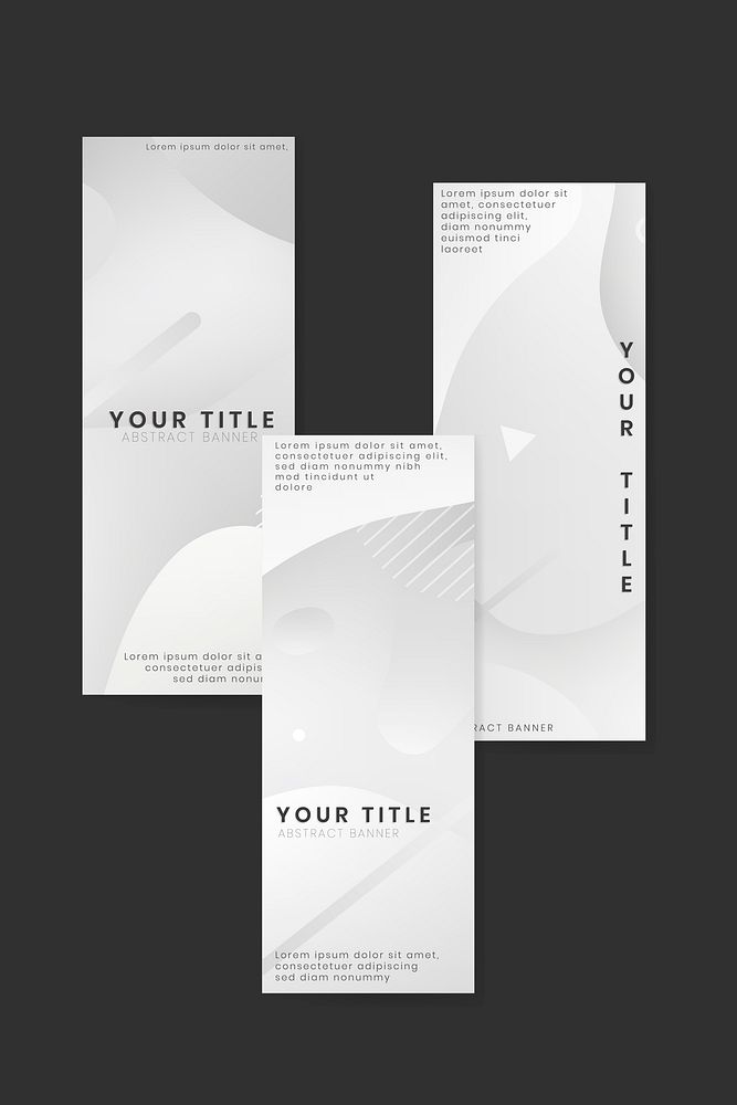 Abstract seamless patterned gray banner vector