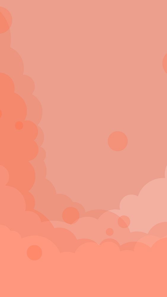 Abstract orange cloudy background vector