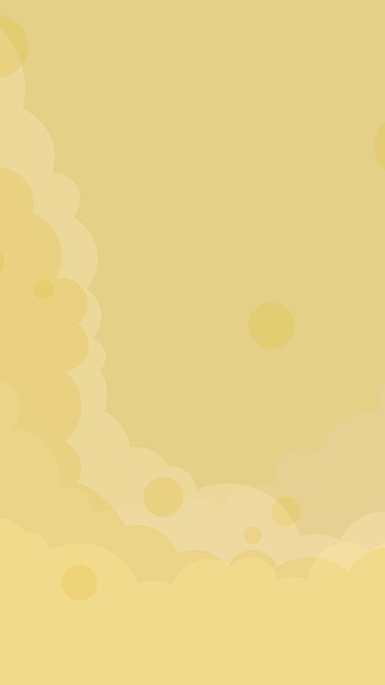 Abstract yellow cloudy background vector