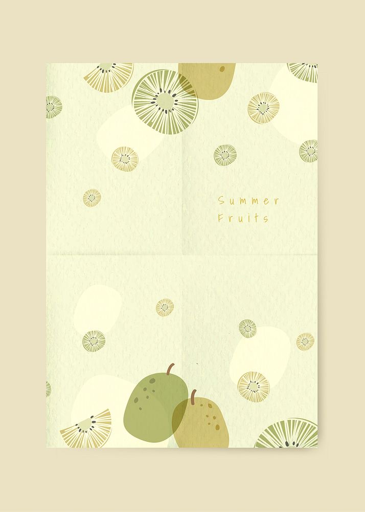 Kiwi patterned background with design space vector