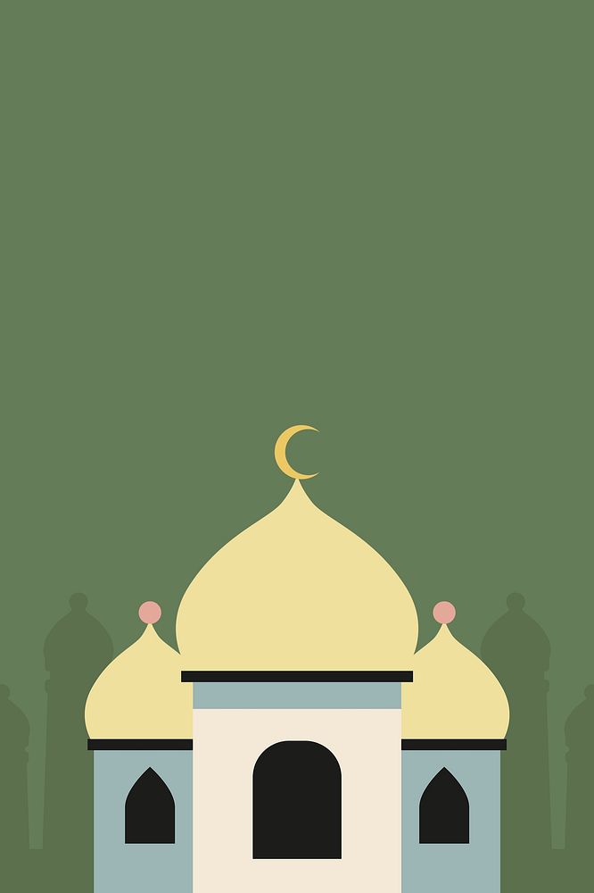 Green Ramadan Mubarak psd Eid background