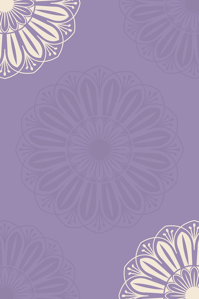 Purple Islamic floral background psd for Ramadan Mubarak and Eid festivals