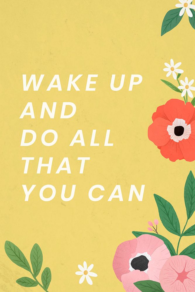 Wake and do all that | Premium Vector - rawpixel