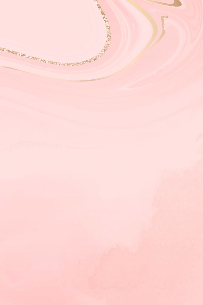 Pink marble wave background with gold lining
