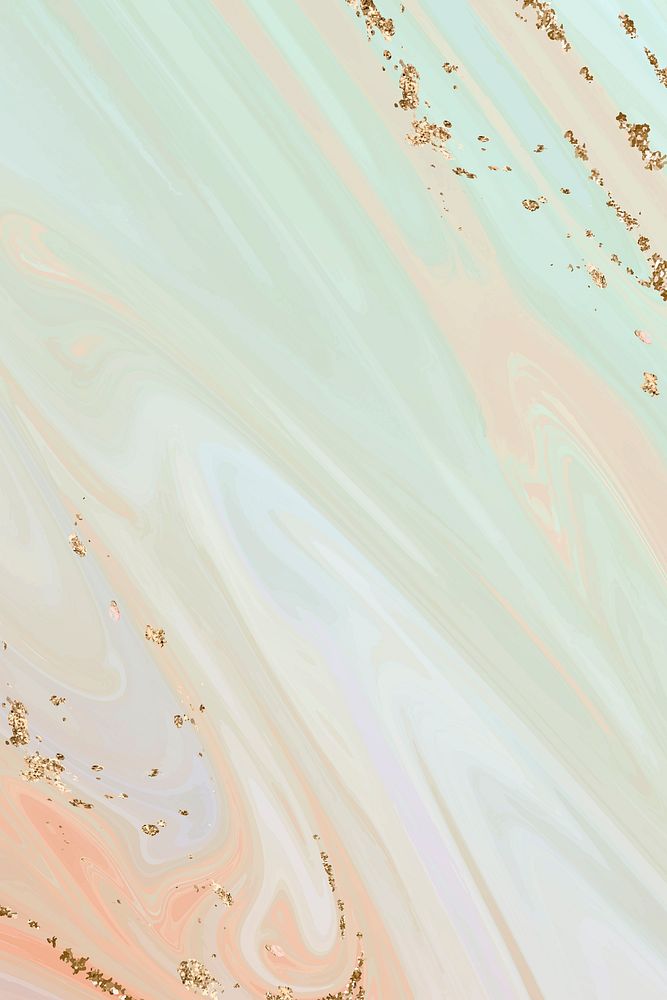 Pastel green marble background with gold lining 