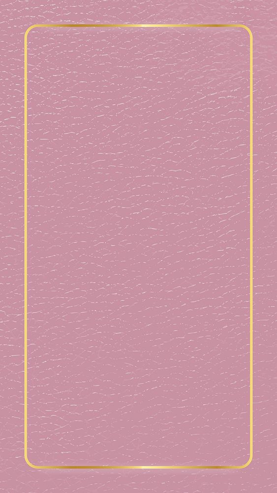 frame on pink leather texture mobile screen template vector