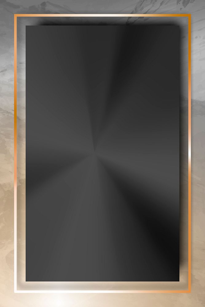 White and orange frame on gray concrete textured background vector