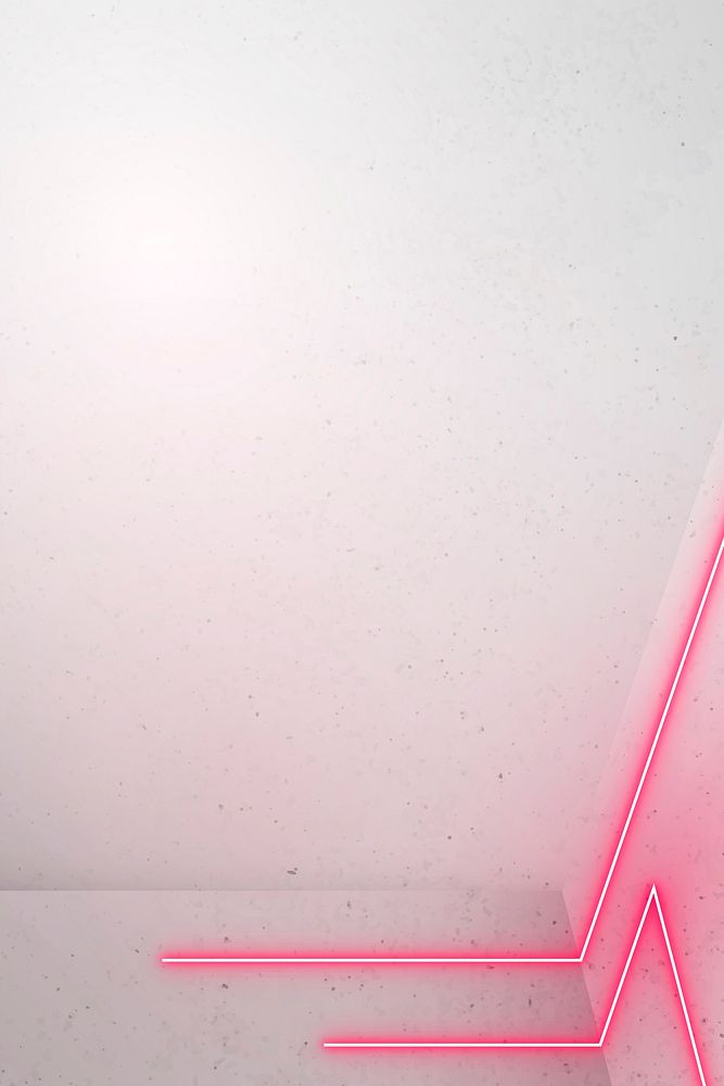 Pink glowing lines on light background vector