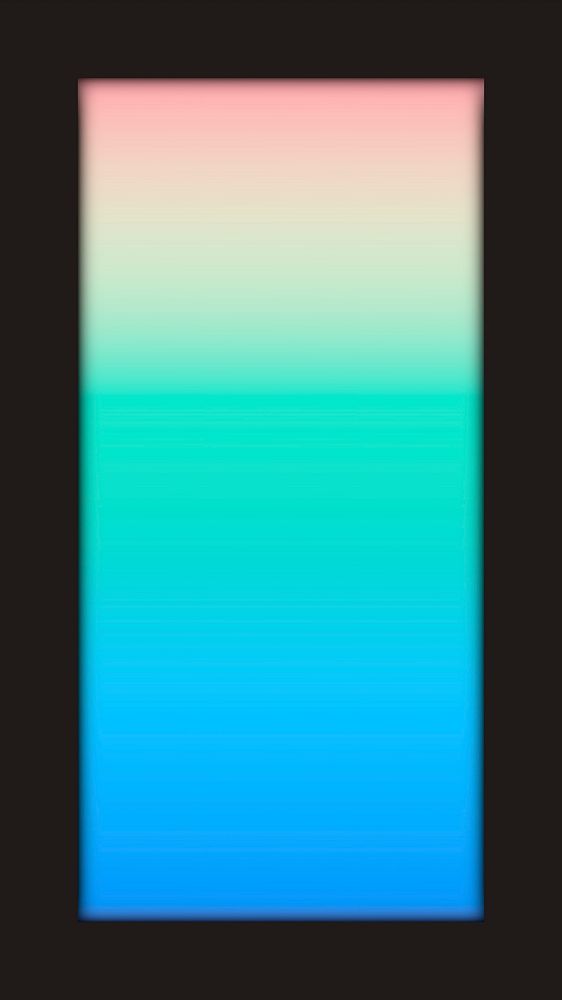 Pastel blue and green holographic pattern mobile phone wallpaper vector