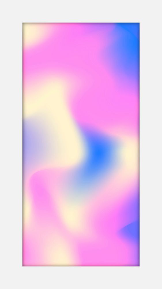 Pastel holographic pattern mobile phone wallpaper vector