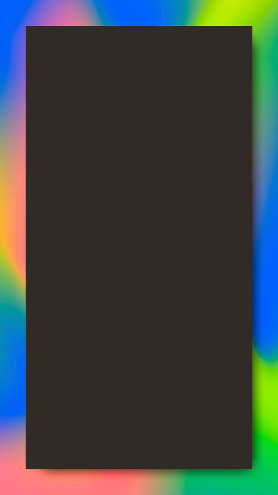 Green and blue holographic pattern mobile phone wallpaper vector