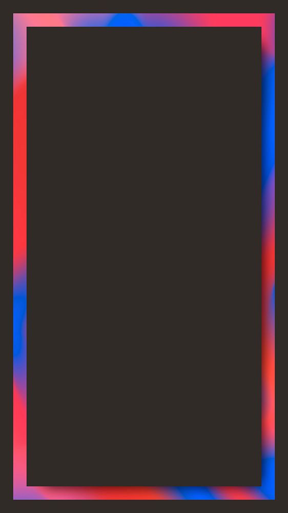 Red and blue holographic pattern mobile phone wallpaper vector