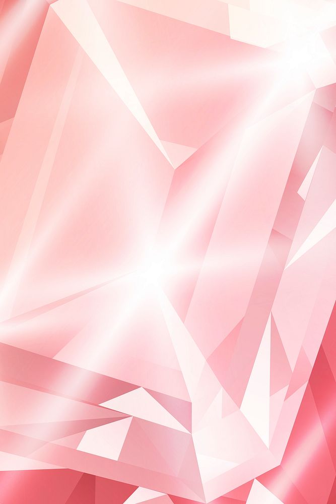 Pink crystal gem design vector