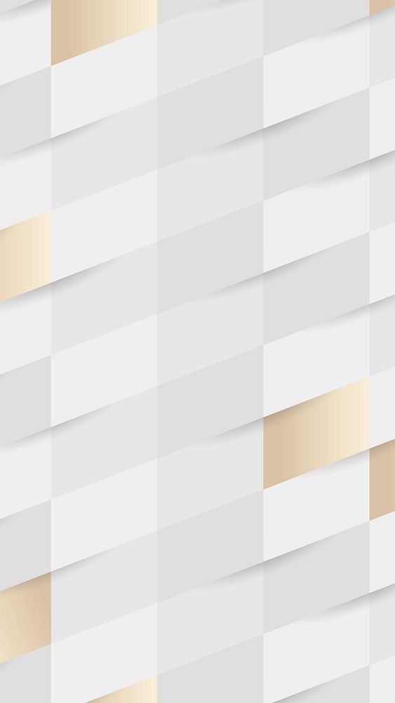 White and gold seamless weave pattern background mobile phone wallpaper vector