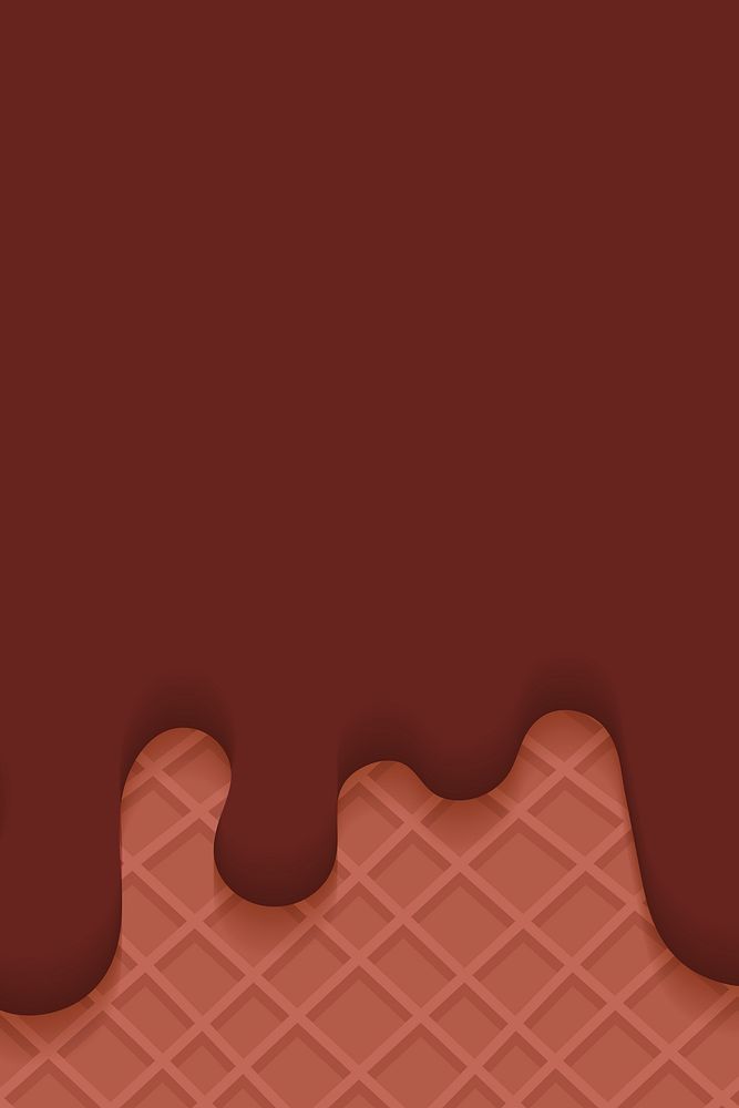 Waffles with creamy chocolate ice cream vector