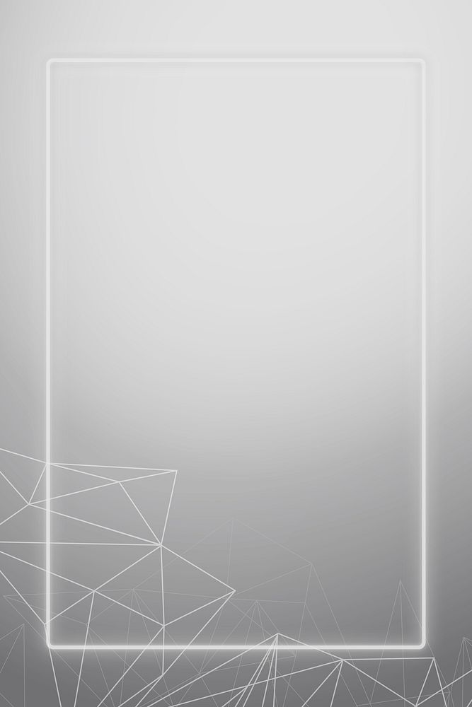 Polygon patterned on gray backgrounds social template illustration