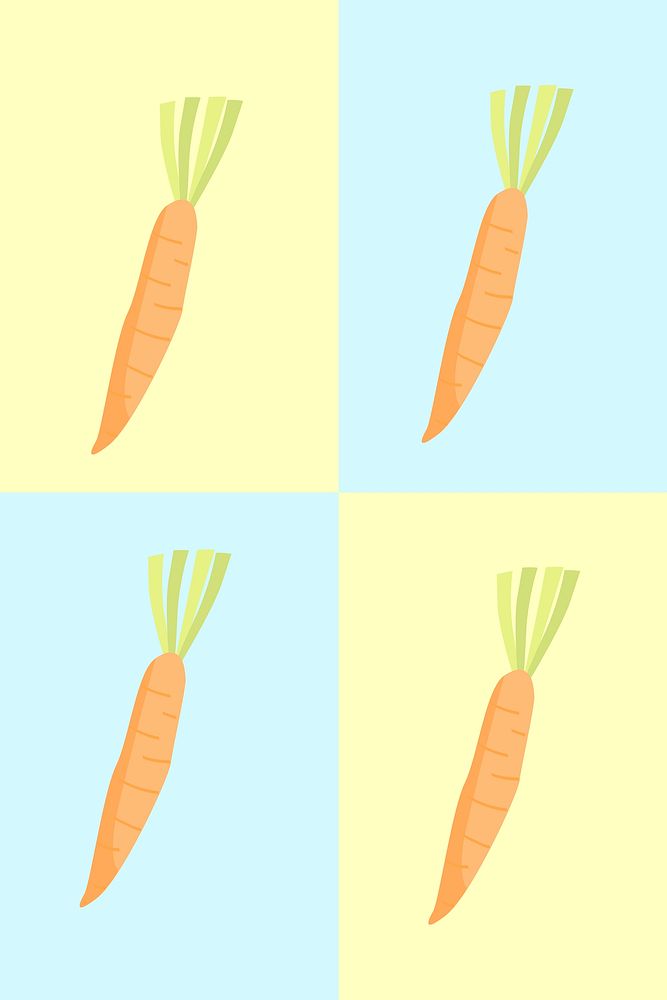 Carrot pattern background vector