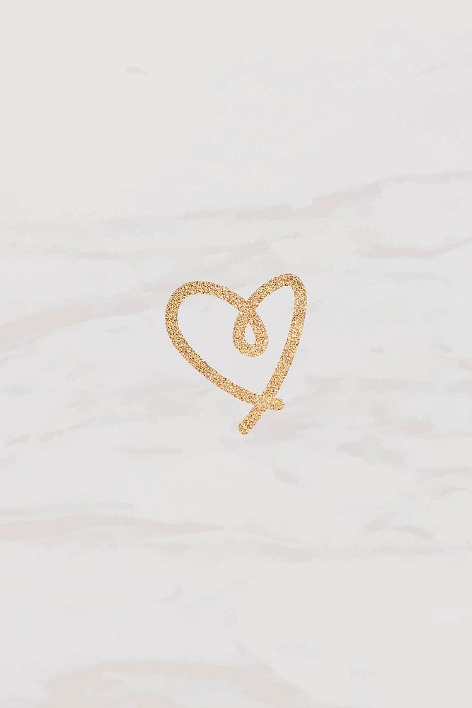 Glitter gold heart background design illustration