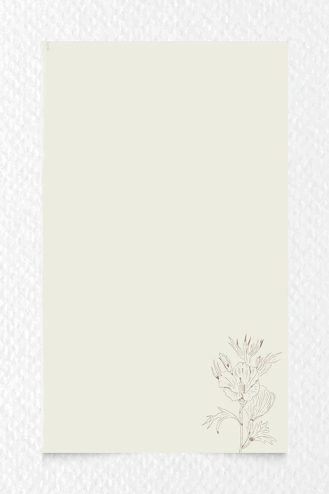 Flower on a beige background vector