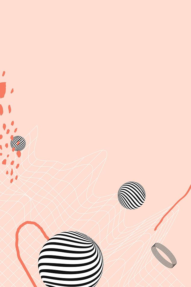 Abstract sphere patterned background illustration