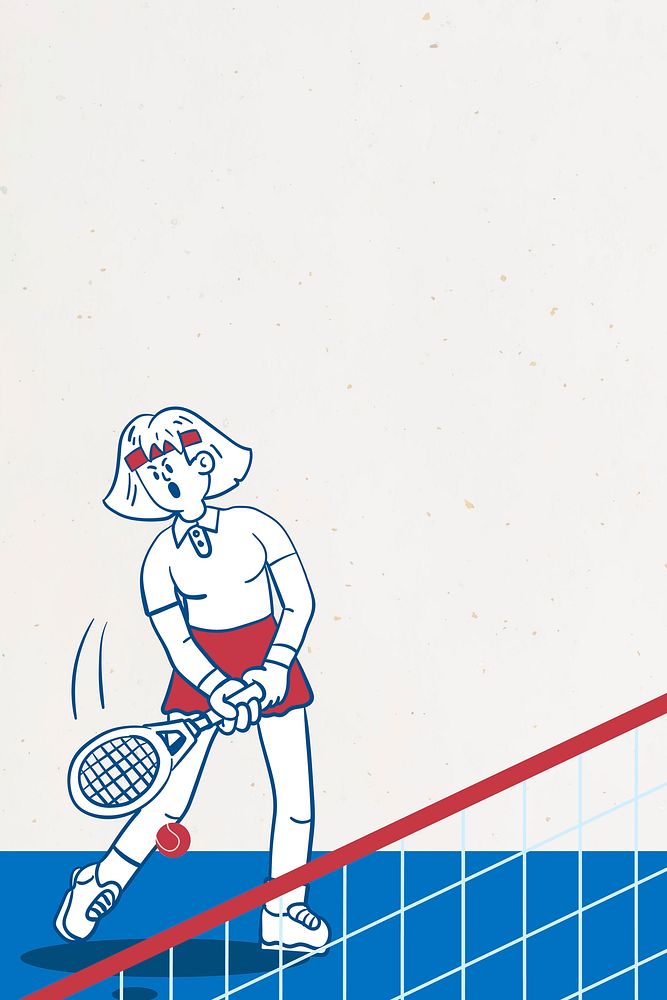 Woman playing tennis vector