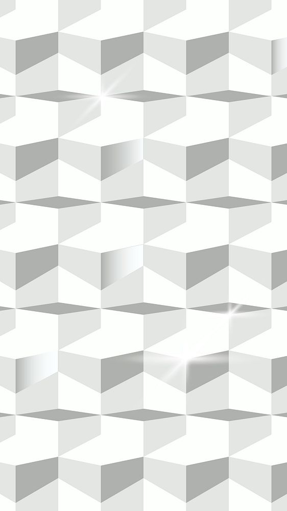 Light gray geometrical patterned mobile wallpaper vector