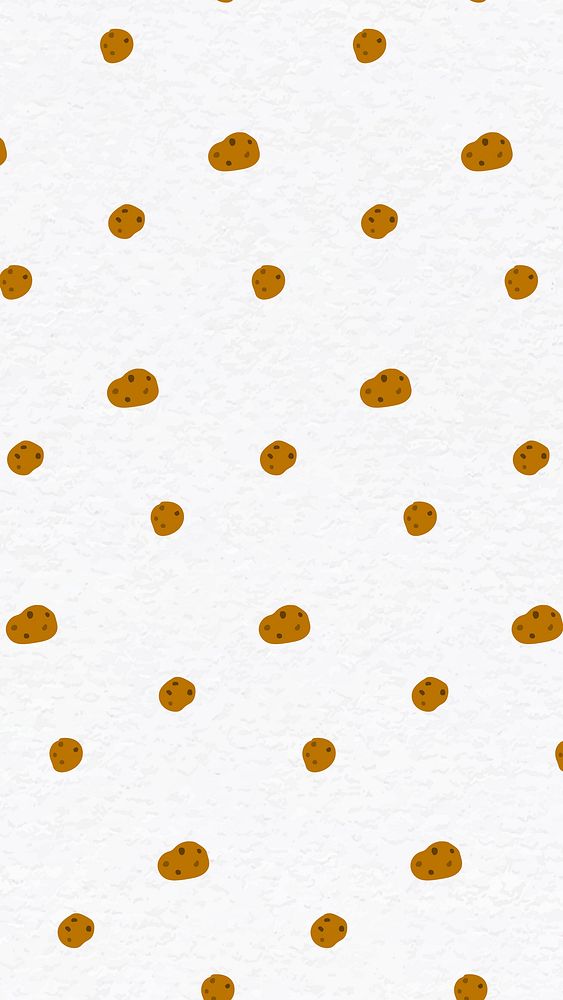 Vector cookie seamless pattern background