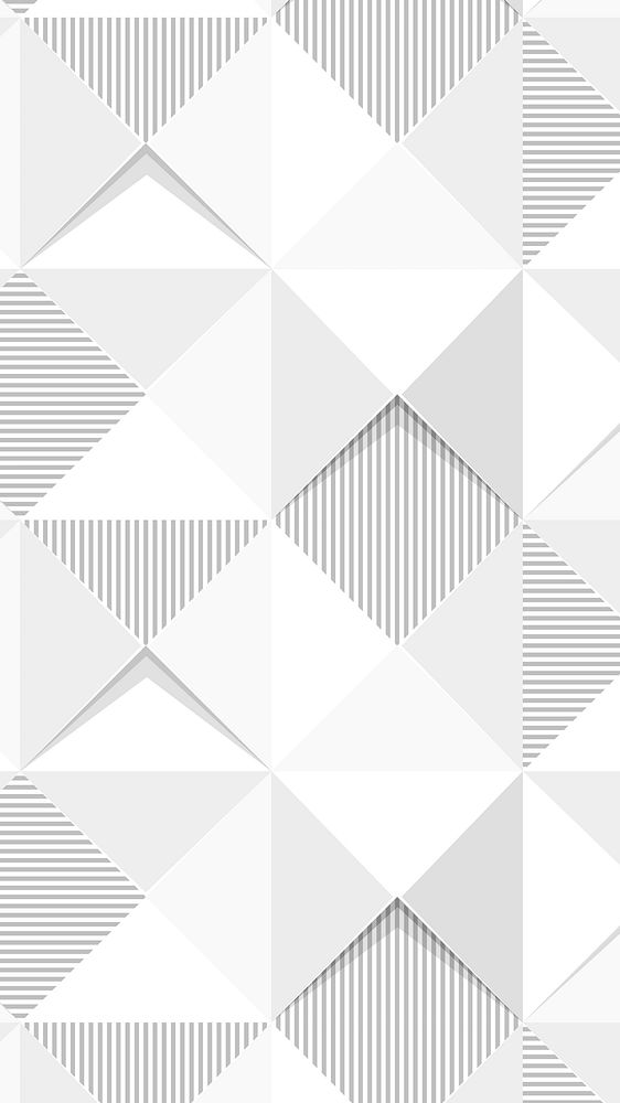 White geometric triangle patterned background design resource