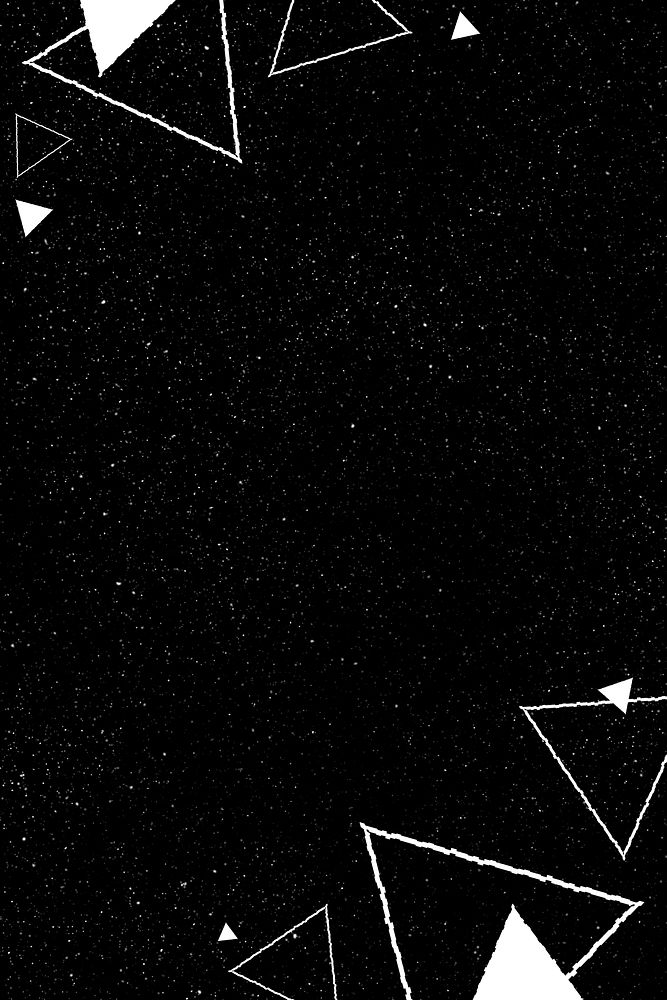 Abstract geometric triangles on a black background