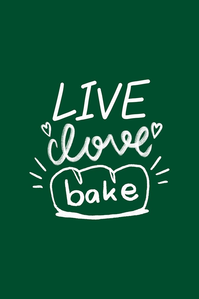 Doodle Live love bake typography stylized font