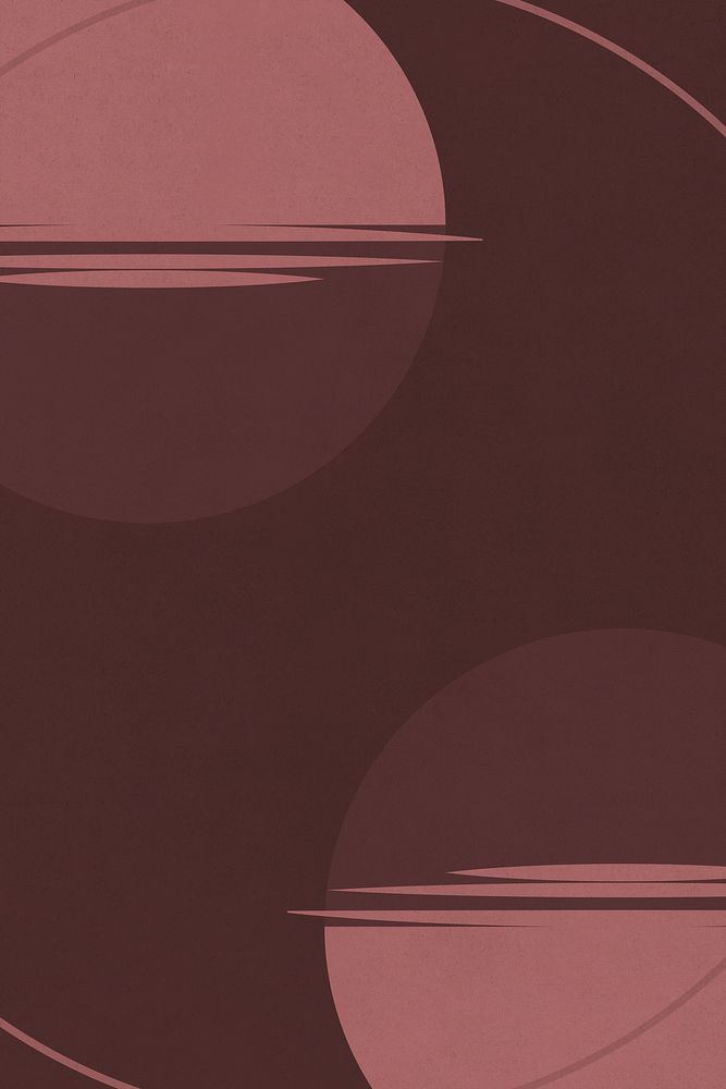 Dull pink circles retro poster style background