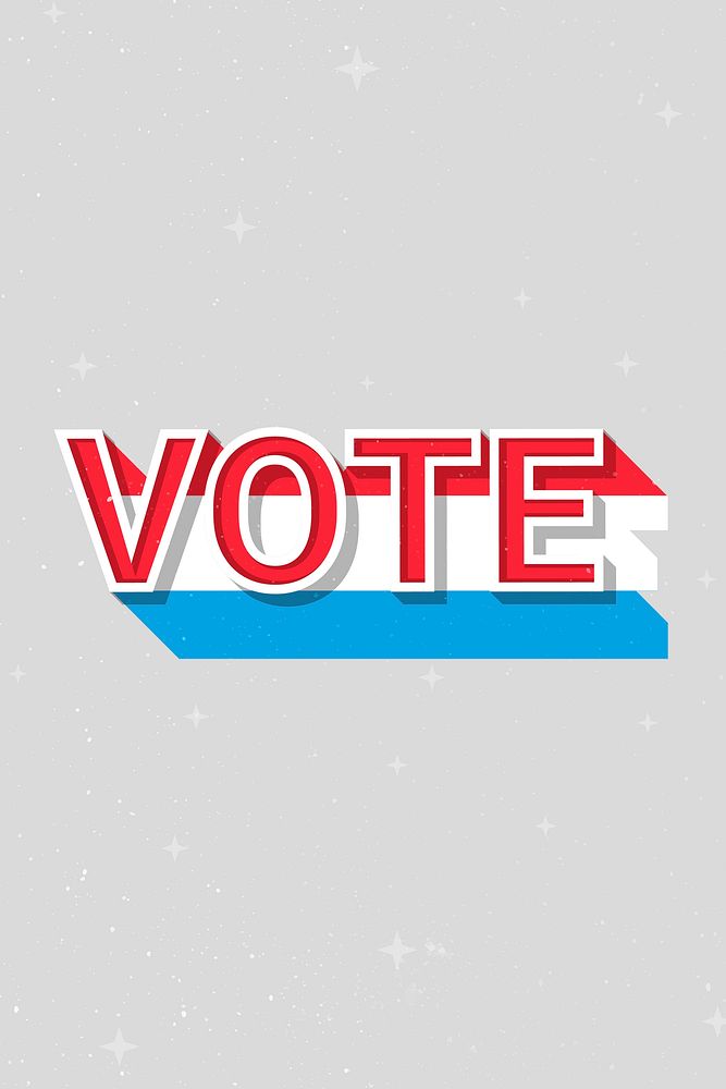 Vote Luxembourg flag text vector