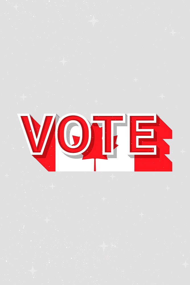 Canada election vote message democracy illustration