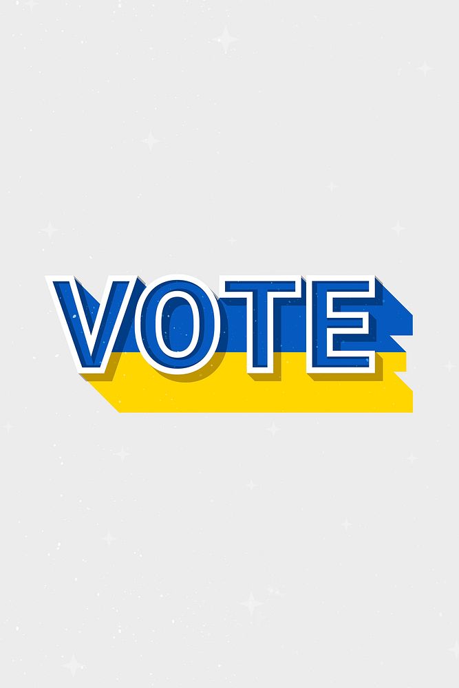 Ukraine vote message election psd flag