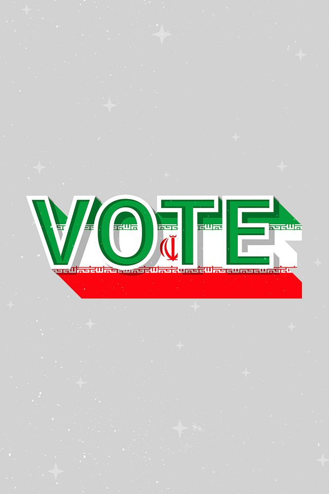 Iran election vote message democracy illustration