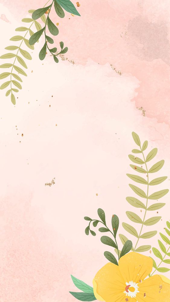 Beautiful flower colorful psd pink watercolored banner