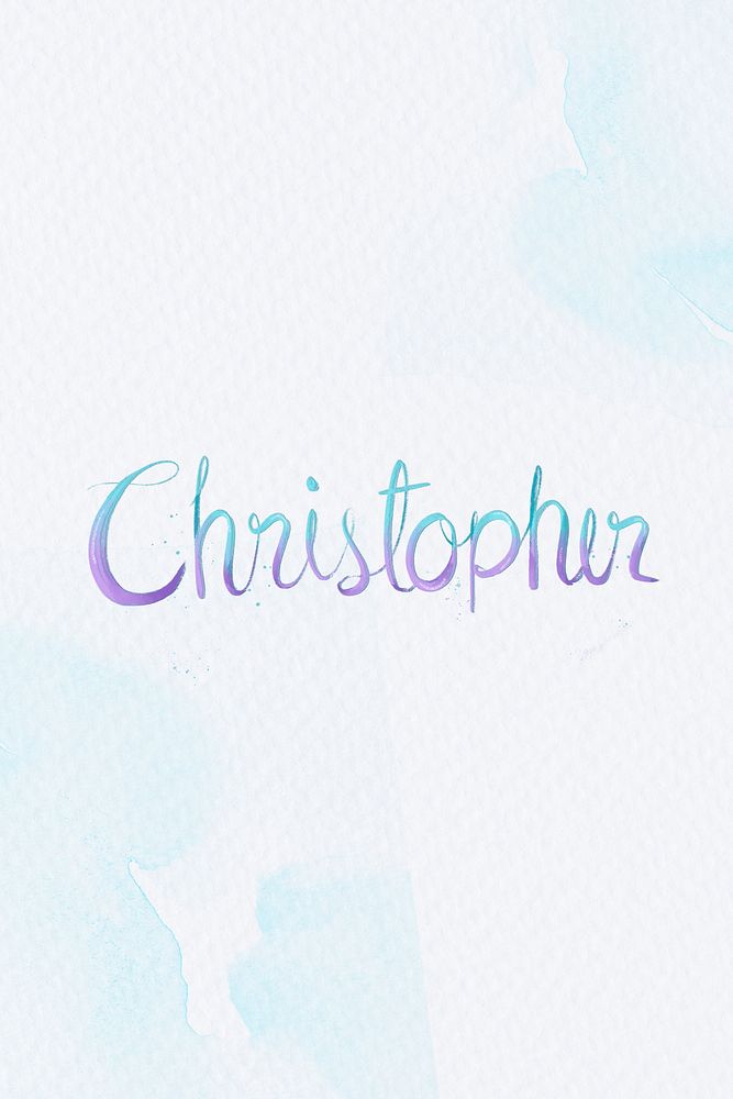 Christopher two colored psd font typography