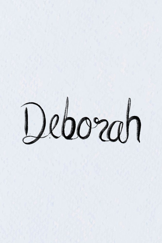 Hand drawn Deborah font vector typography